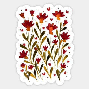 Forget me not flowers - autumn vibes Sticker